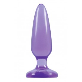 Малая фиолетовая анальная пробка Jelly Rancher Pleasure Plug Small - 10,2 см.