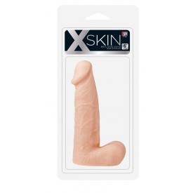 Телесный фаллоимитатор XSKIN 6 PVC DONG FLESH - 15,2 см.