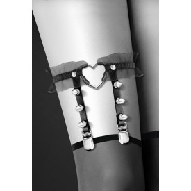 Подвязка с сердцем и шипами GARTER WITH HEART