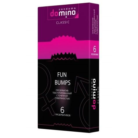 Текстурированные презервативы DOMINO Classic Fun Bumps - 6 шт.