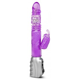 Фиолетовый вибромассажер Butterfly Stroker - 29,8 см.